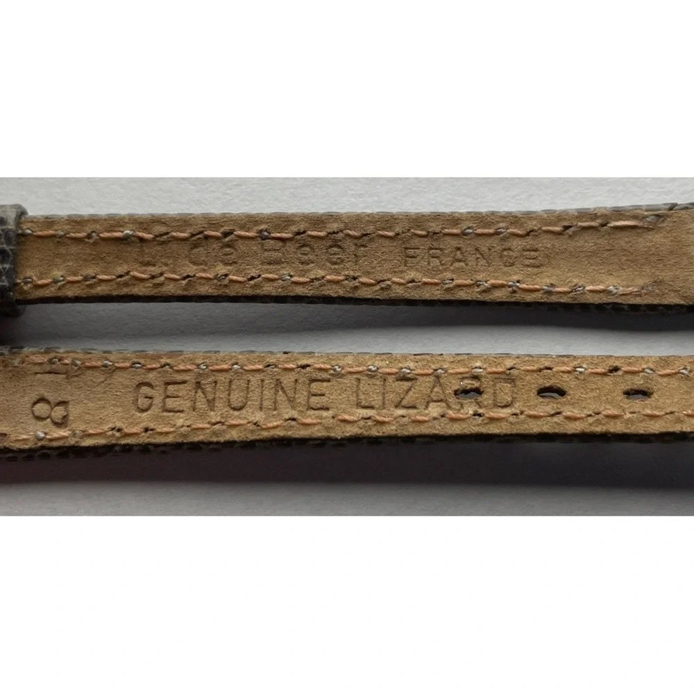 8mm Debeer Genuine Lizard Watch band Gray‎